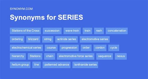 synonyms of series|words similar series.